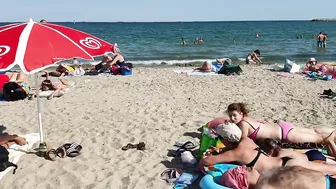 Part 4 Nuda Beach 4K  Sun Summer Party Fun  Romania Constanta Mamaia Beach.