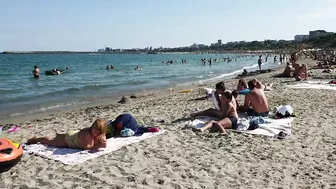 Part 4 Nuda Beach 4K  Sun Summer Party Fun  Romania Constanta Mamaia Beach.