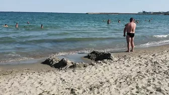 Part 4 Nuda Beach 4K  Sun Summer Party Fun  Romania Constanta Mamaia Beach.