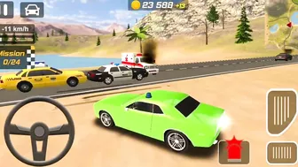 Police Drift Car Driving Simulator - Beach Police Car Funny Driving Games - Android Gameplay