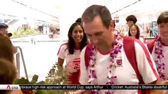 Warm welcome home for Asian Games champion Shanti Pereira