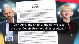 Victoria Premier Jacinta Allan knew Commonwealth Games would blow budget | 9 News Australia