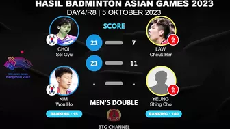 Hasil Badminton Asian Games 2023 Hari ini: Ginting vs Lee Shi Feng | Asian Games Badminton Day4/R8