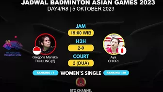 Hasil Badminton Asian Games 2023 Hari ini: Ginting vs Lee Shi Feng | Asian Games Badminton Day4/R8