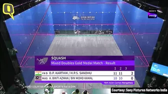 Asian Games: Dipika Pallikal and Harinder Pal Sandhu Win Mixed Doubles Squash Gold | The Quint