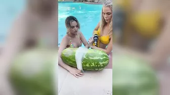 Stretching a Watermelon with plungers- pt 11