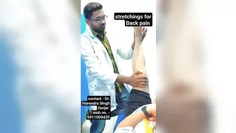 Stretching For Back Pain #trending #fitness #physiotherapycenter #stretching#shortsvideo #motivation