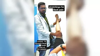 Stretching For Back Pain #trending #fitness #physiotherapycenter #stretching#shortsvideo #motivation