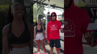 Nick Cannon Attempts Pistol Squat With Flexible Trainer Ajiea Lee - Amazing Legs w/Amazing Ladies