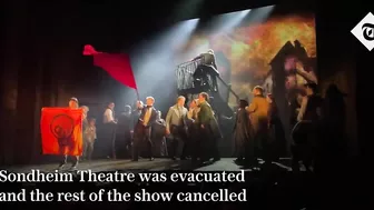 Just Stop Oil disrupt Les Miserables by jumping up on stage