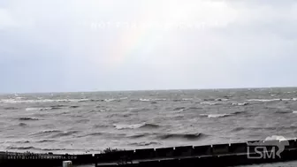 10-08-2023 Freeport Beach, PA to North East, PA - Big Waves, Strong Winds During Waterspout Outbreak