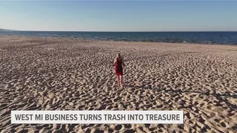 West Michigan sustainable clothing company turns trash into treasure with beach clean-ups