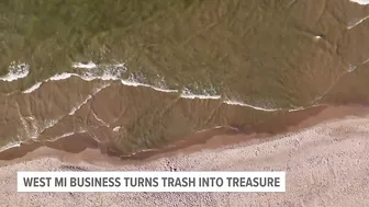 West Michigan sustainable clothing company turns trash into treasure with beach clean-ups