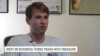 West Michigan sustainable clothing company turns trash into treasure with beach clean-ups