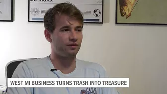 West Michigan sustainable clothing company turns trash into treasure with beach clean-ups