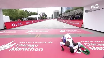 World record set as Kelvin Kiptum wins 2023 Chicago Marathon