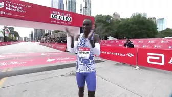 World record set as Kelvin Kiptum wins 2023 Chicago Marathon