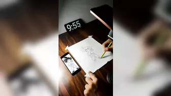 10 Second Vs 1 Minute Vs 10 Minute Art Challenge #shorts #challenge #drawing