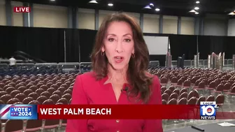 Donald Trump speaks to crowd at West Palm Beach rally