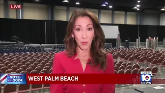 Donald Trump speaks to crowd at West Palm Beach rally