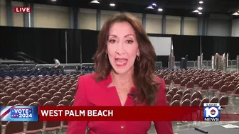 Donald Trump speaks to crowd at West Palm Beach rally