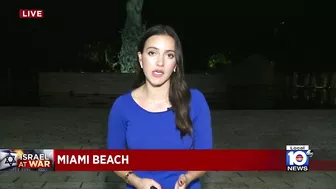 Israeli supporters meet at Holocaust Memorial in Miami Beach