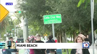 Miami Beach names street after salsa queen Celia Cruz