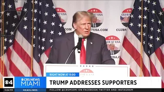 Trump attacks Biden on foreign policy during West Palm Beach event as Israel-Hamas war rages