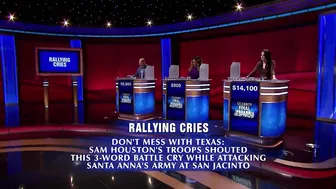 Rallying Cries | Final Jeopardy! | Celebrity Jeopardy!