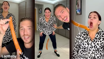 Hilarious couples Sausage Swing challenge ????????