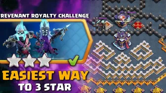 Easily 3 Star Revenant Royalty Challenge in Clash of Clans | coc new event attack