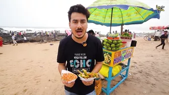 Visakhapatnam Beach Side Sweet Didi Selling Chatpata Kaccha Aam Masala Rs 30 Only l Vizag Food Tour