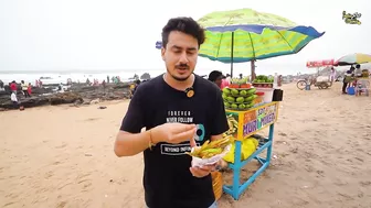 Visakhapatnam Beach Side Sweet Didi Selling Chatpata Kaccha Aam Masala Rs 30 Only l Vizag Food Tour