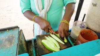 Visakhapatnam Beach Side Sweet Didi Selling Chatpata Kaccha Aam Masala Rs 30 Only l Vizag Food Tour