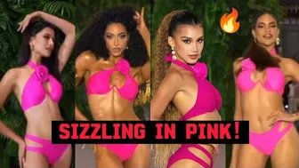 Top Candidates Sizzle in Pink Bikinis at MGI2023 Swimsuit Competition Rematch