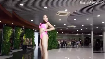 Top Candidates Sizzle in Pink Bikinis at MGI2023 Swimsuit Competition Rematch