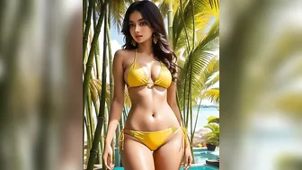 [ 4k Art ] AI ART indian Lookbook Model AI Art video - bikinis