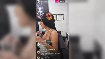 Cardi B Gets Her Tongue Pierced on Instagram Live!