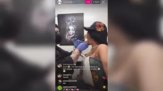 Cardi B Gets Her Tongue Pierced on Instagram Live!