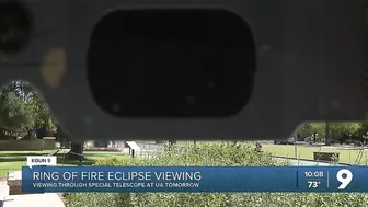 UArizona Hosts Safe Way to Watch 'Ring of Fire' Solar Eclipse