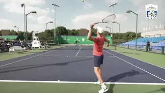 ATP Tennis Players Attempt The Wrong-Handed Serve Challenge!