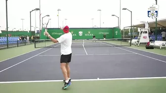 ATP Tennis Players Attempt The Wrong-Handed Serve Challenge!