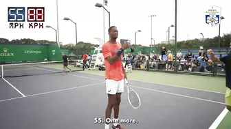 ATP Tennis Players Attempt The Wrong-Handed Serve Challenge!