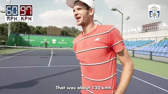 ATP Tennis Players Attempt The Wrong-Handed Serve Challenge!