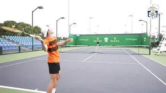 ATP Tennis Players Attempt The Wrong-Handed Serve Challenge!