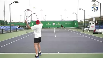 ATP Tennis Players Attempt The Wrong-Handed Serve Challenge!