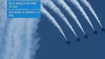 Jax Beach 2023 Sea and Sky Air Show featuring the Blue Angels returning to Jacksonville