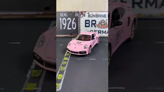 #2 Model of Porsche 911 Turbo S pink version diecast model car #cars #diecast #modelcars