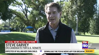 U.S. Senate candidate Steve Garvey makes appearance at celebrity golf tournament