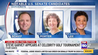 U.S. Senate candidate Steve Garvey makes appearance at celebrity golf tournament